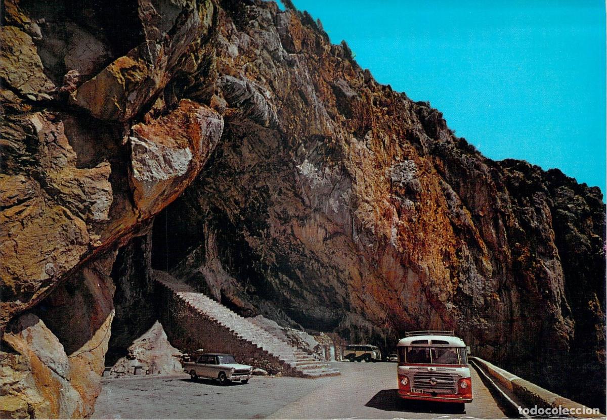 Postales: Postal de la entrada a las Cuevas de Art&agrave; en Capdepera, Mallorca
