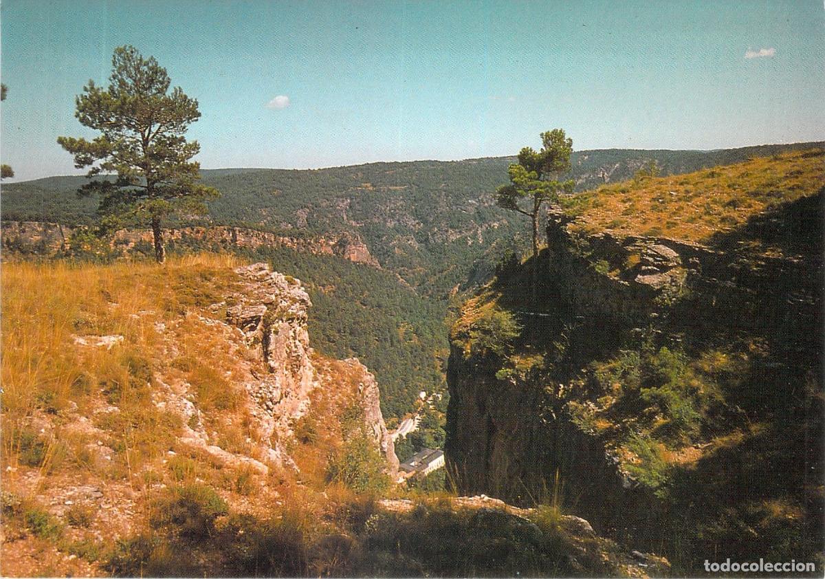 Postales: Postal de la panor&aacute;mica del Real Balneario de Sol&aacute;n de Cabras, Cuenca