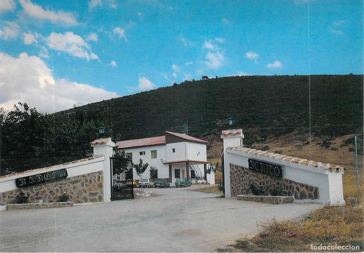 Postales: Postal de la entrada principal del Balneario de Benito en Reolid, Albacete