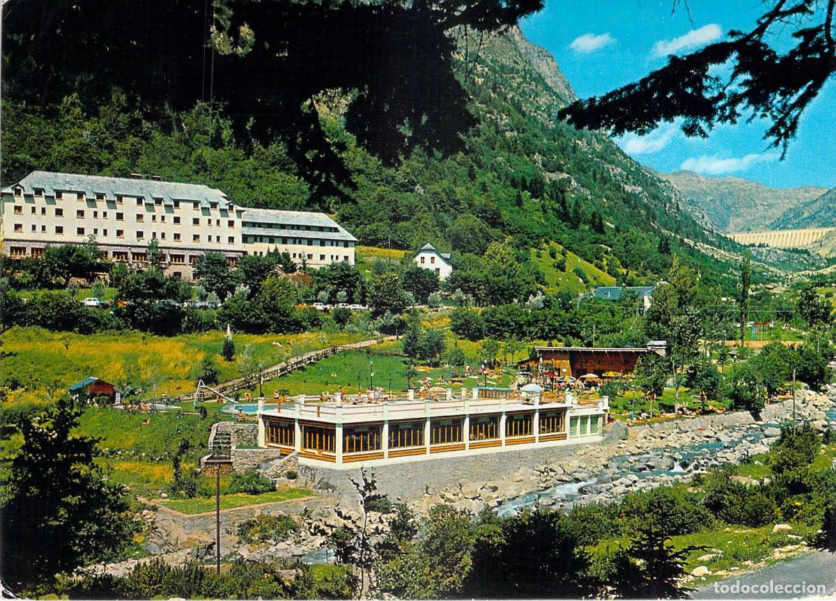 Postales: Postal de Caldas de Boh&iacute;, Gran Balneario y Piscina en el Pirineo