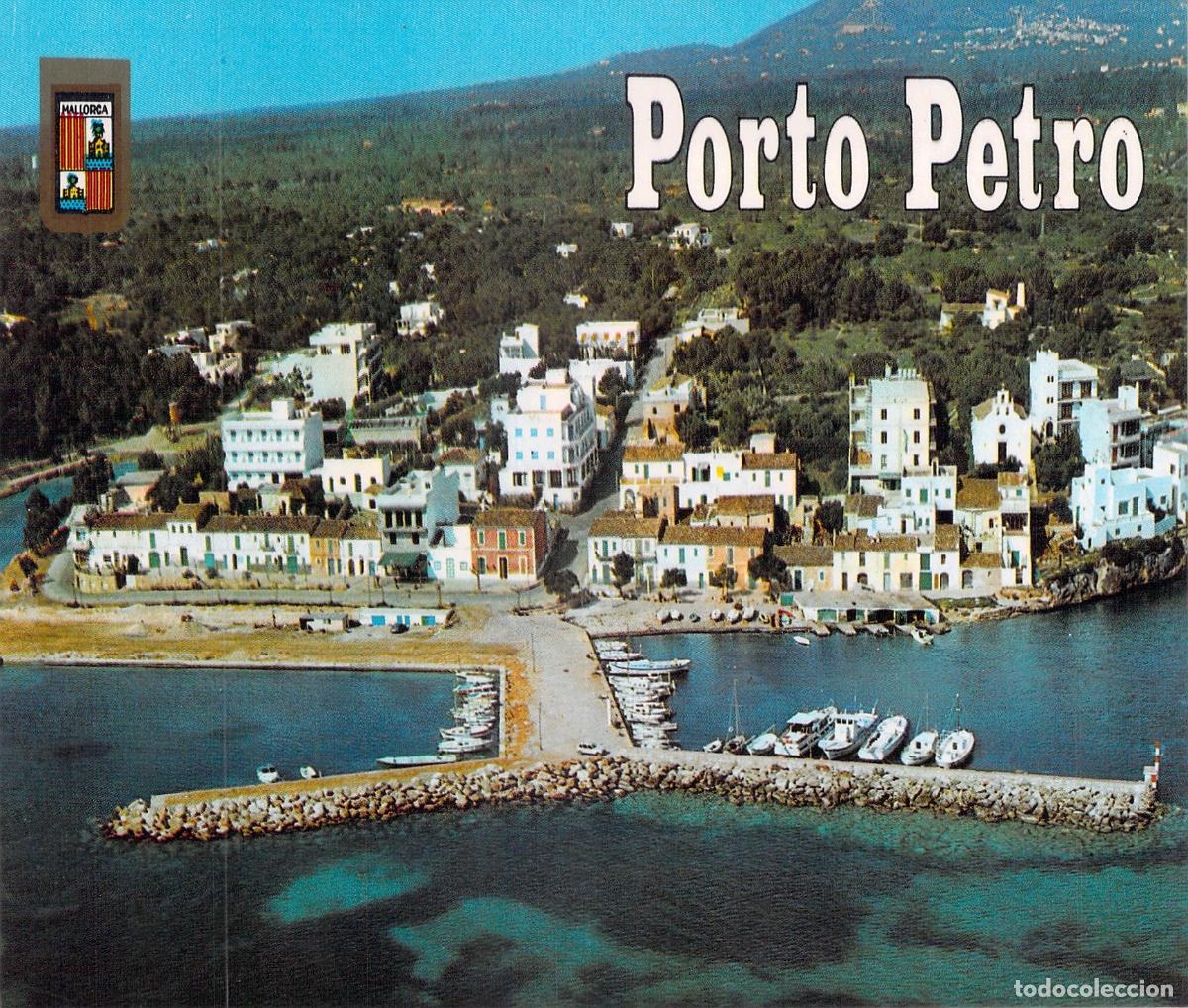 Postales: Postal de vista a&eacute;rea de Porto Petro en Mallorca