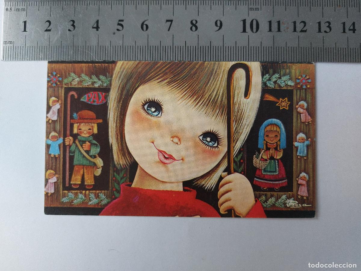 Postales: Estampa de Navidad con ilustraci&oacute;n infantil y mensaje personal