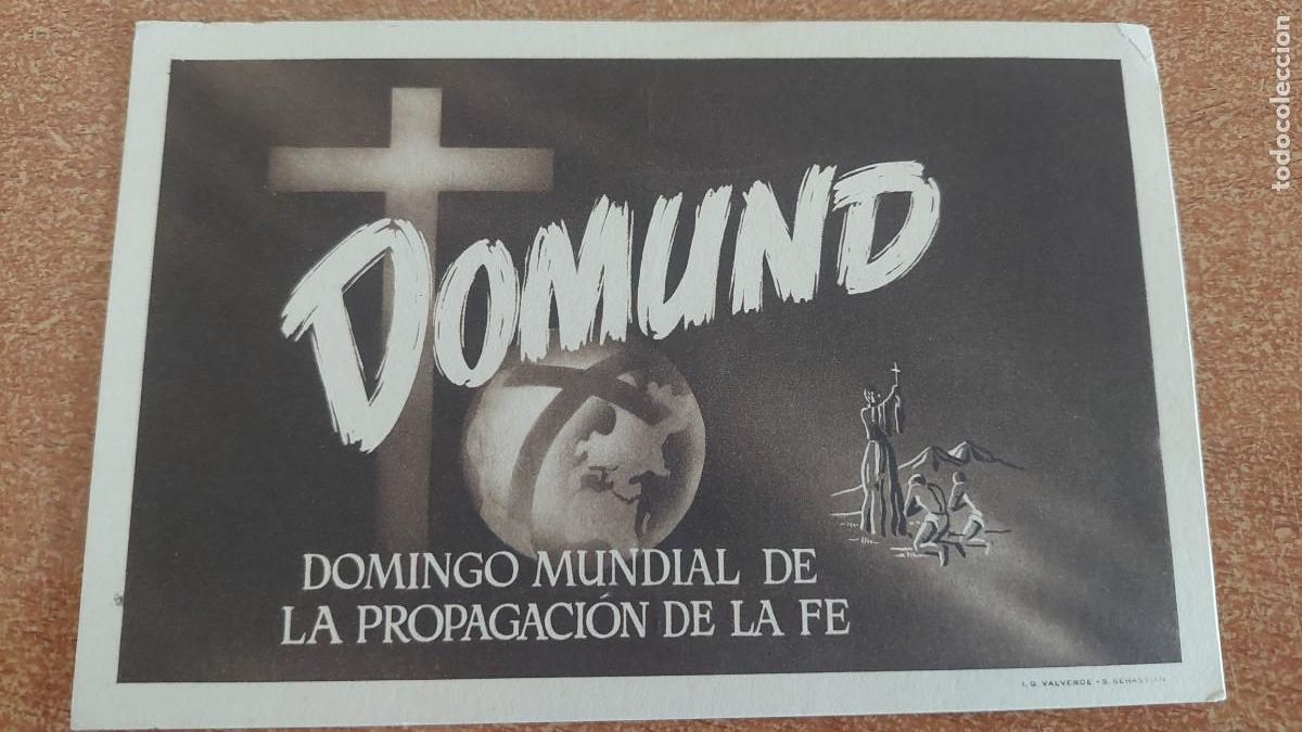 Postales: Tarjeta Postal Domund a&ntilde;os 40