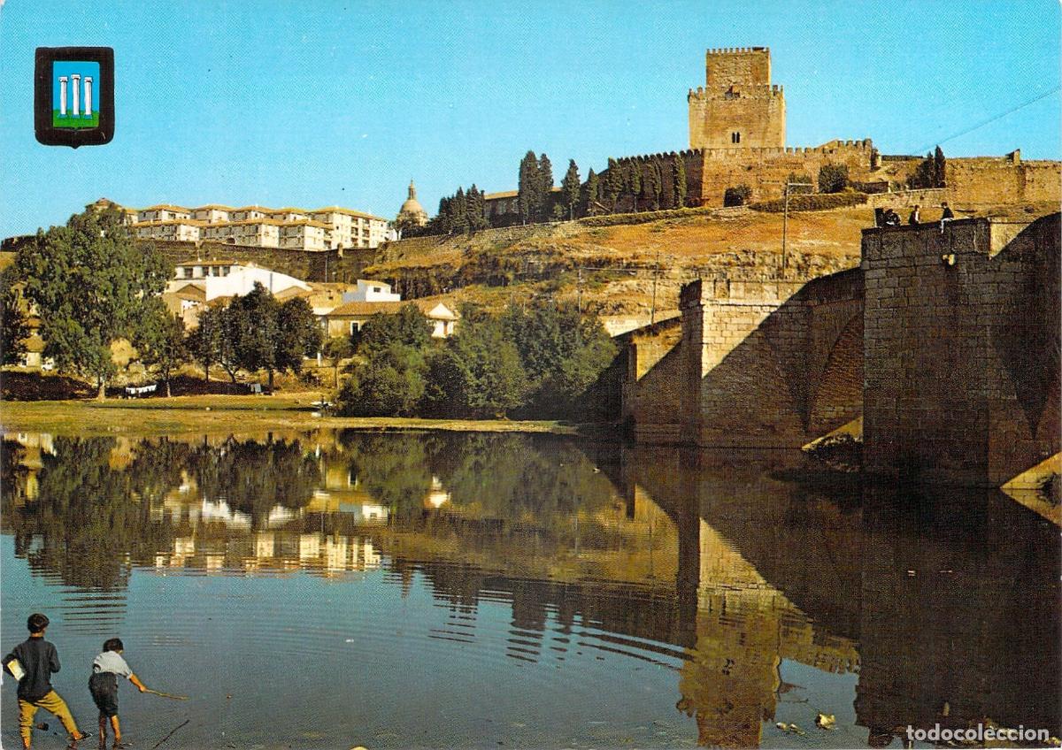 Postales: Postal de Ciudad Rodrigo con su Puente Rom&aacute;nico y Castillo