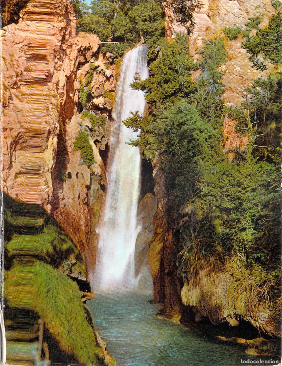 Postales: Postal del Monasterio de Piedra con la cascada Cola de Caballo en Zaragoza