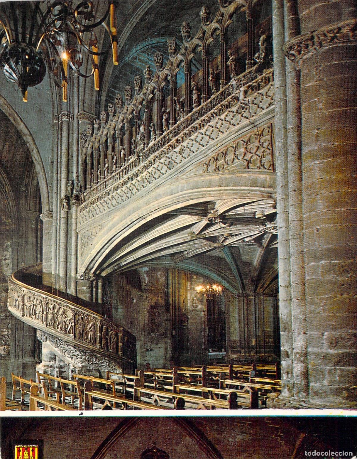 Postales: Postal de la Escalera y Coro de la Iglesia Arciprestal en Morella