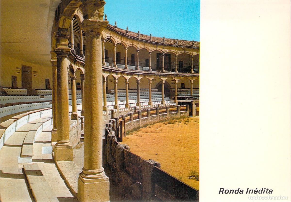 Postales: Postal de la Plaza de Toros de Ronda en Andaluc&iacute;a