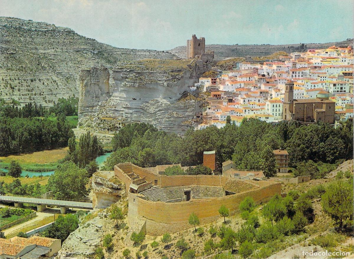 Postales: Postal de Alcal&aacute; del J&uacute;car y su plaza de toros en Albacete