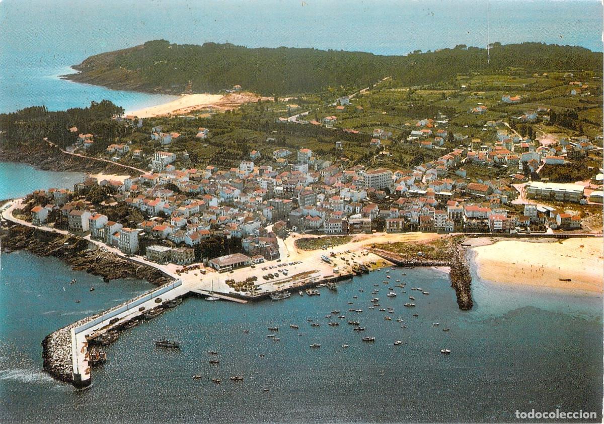 Postales: Postal de vista a&eacute;rea de Pontonovo, Pontevedra