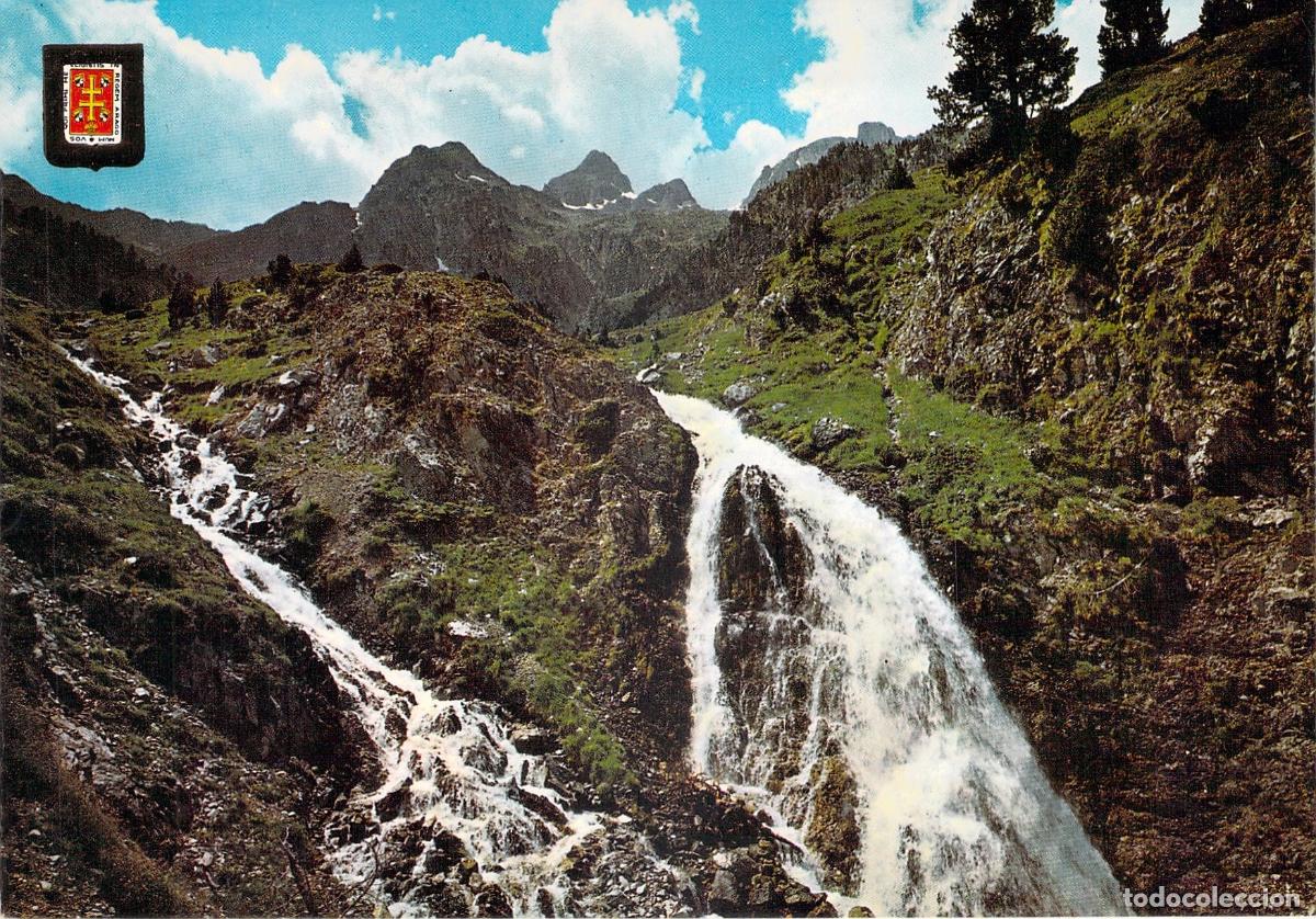 Postales: Postal del Pirineo Aragon&eacute;s Cascada de Argualas en Panticosa