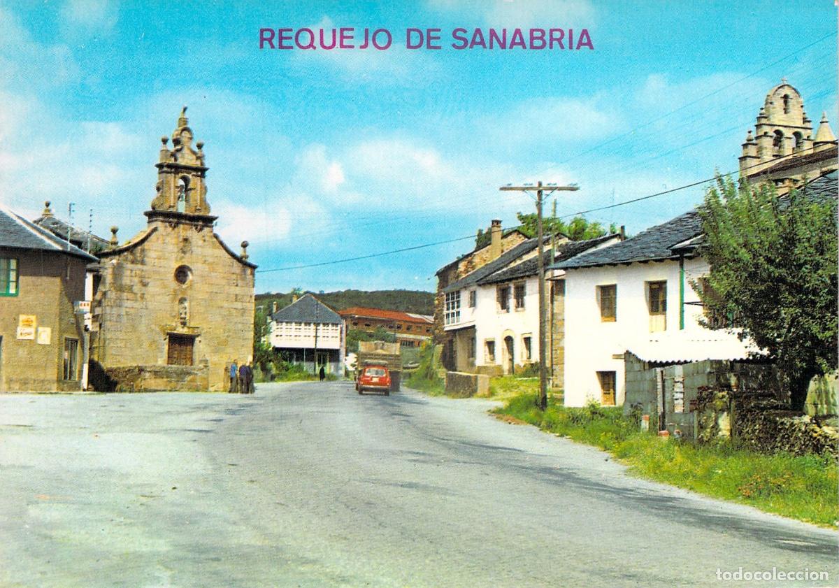 Postales: Postal de Requejo de Sanabria, vista parcial del pueblo en Zamora