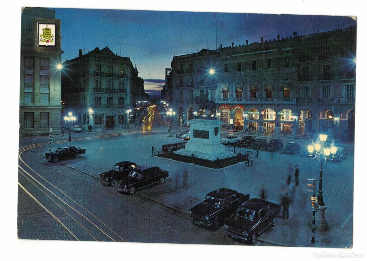 Postales: Postal nocturna Plaza del General Prim &ndash; Reus (Tarragona)