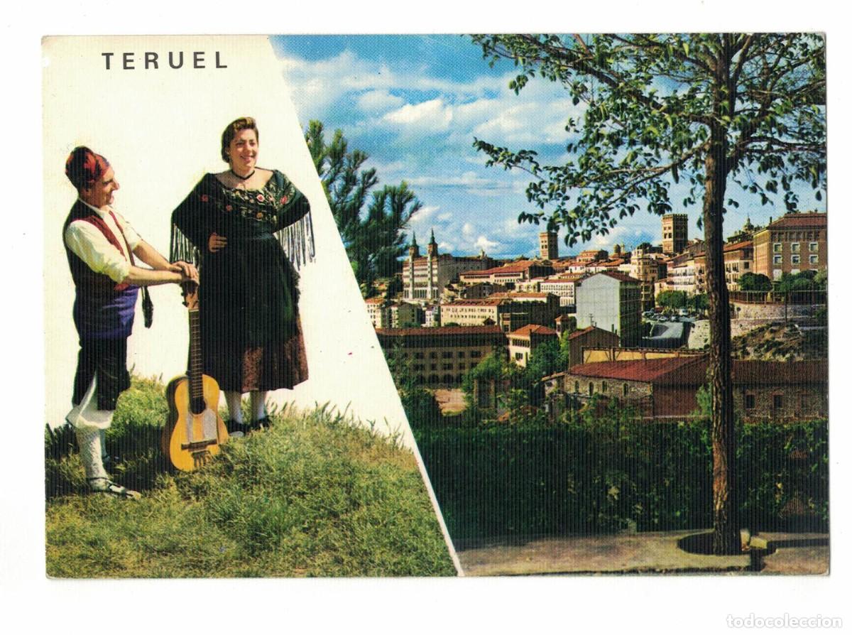 Postales: Postal panor&aacute;mica de Teruel &ndash; Trajes regionales