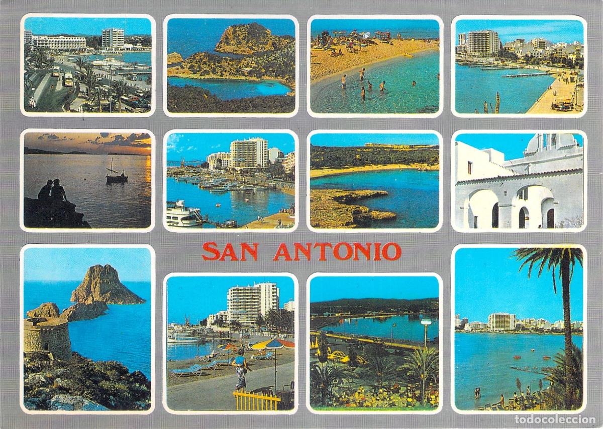 Postales: Postal de San Antonio, Ibiza, Vistas Varias