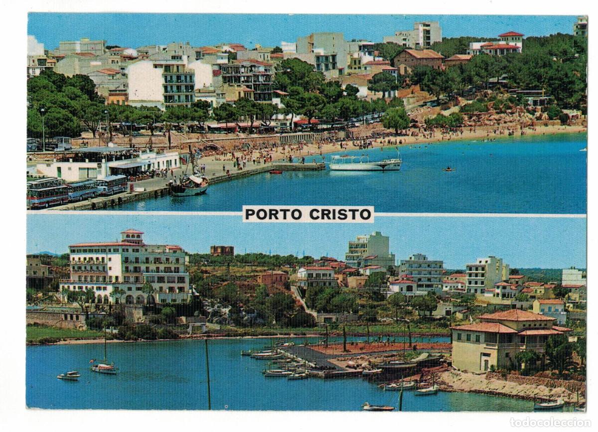 Postales: Postal Porto Cristo Mallorca playa y puerto