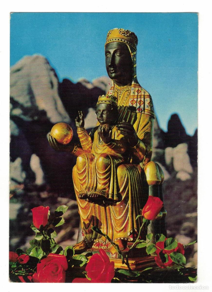 Postales: Postal Virgen de Montserrat La Moreneta Catalu&ntilde;a