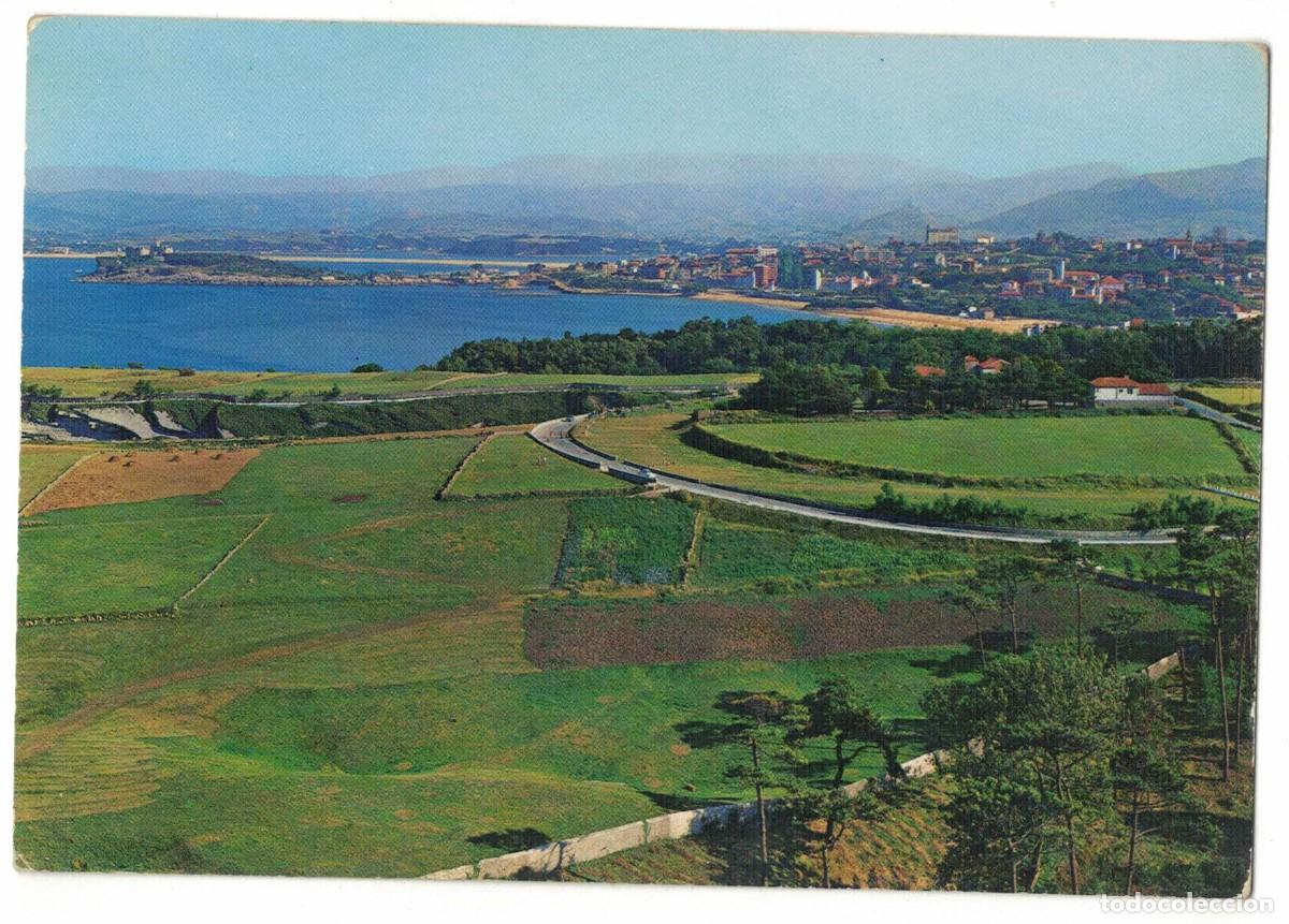 Postales: Postal Santander Playa del Sardinero y Pen&iacute;nsula de la Magdalena