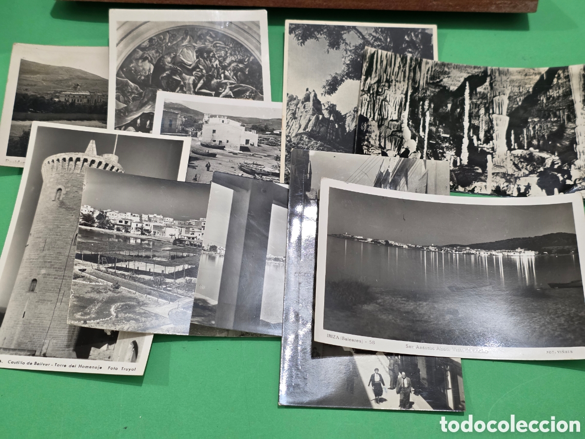 Postales: LOTE N&deg;8...&rdquo;&rdquo;10 ANTIGUAS POSTALES EN BLANCO Y NEGRO DE ESPA&Ntilde;A &rdquo;&rdquo;...A&Ntilde;OS 50...ESCRITAS Y CIRCULADAS..