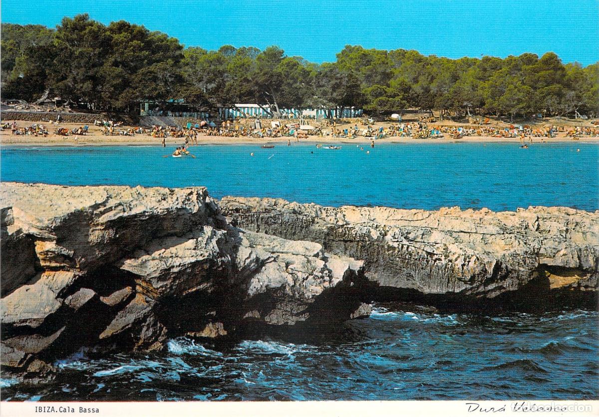 Postales: Postal de Cala Bassa en San Antonio Abad, Ibiza