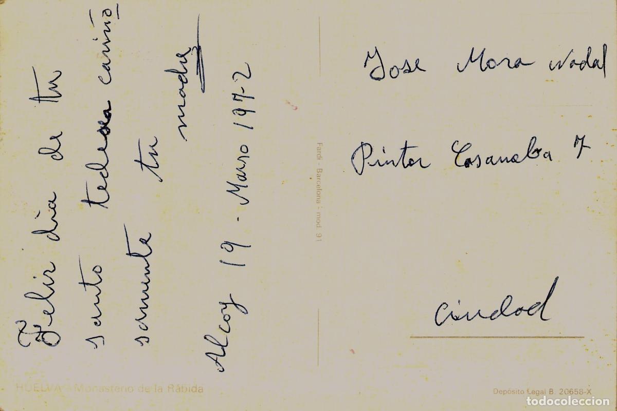 Postales: Postal del Monasterio de la R&aacute;bida en Huelva - Foto 2