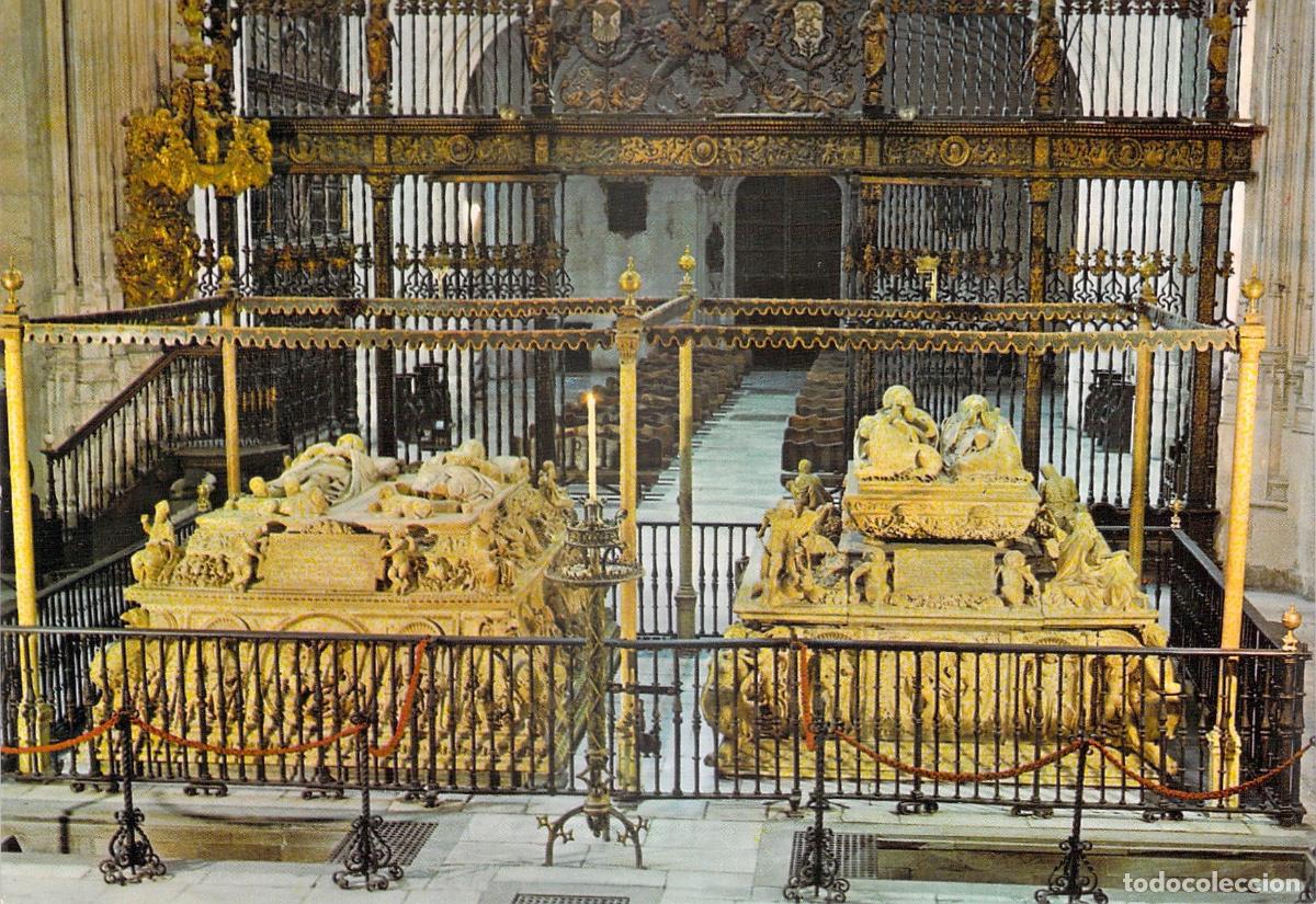 Postales: Postal de la Capilla Real y Tumbas de los Reyes Cat&oacute;licos en Granada