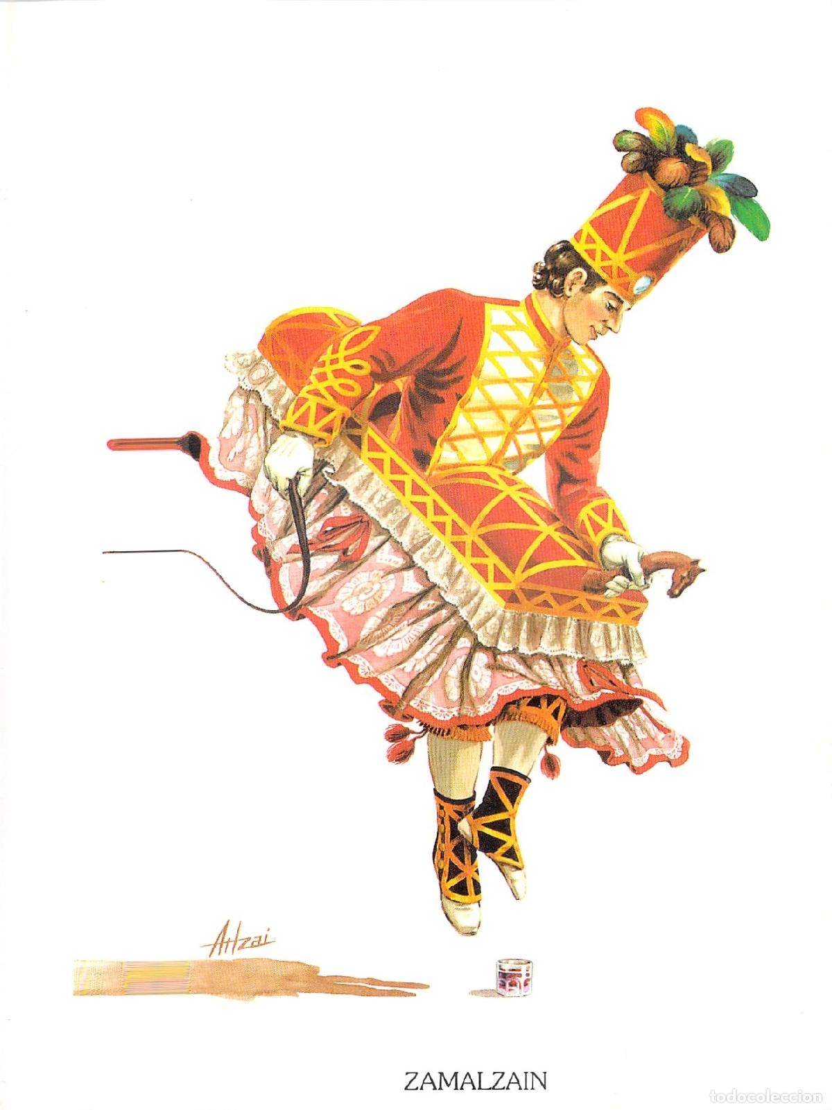 Postales: Postal de personaje Zamalzain del Carnaval de Zuberoa