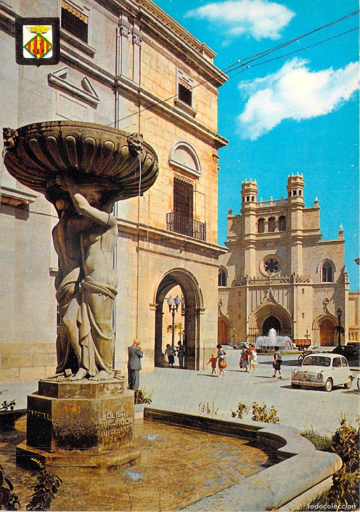 Postales: Postal de la Plaza Mayor en Castell&oacute;n de la Plana