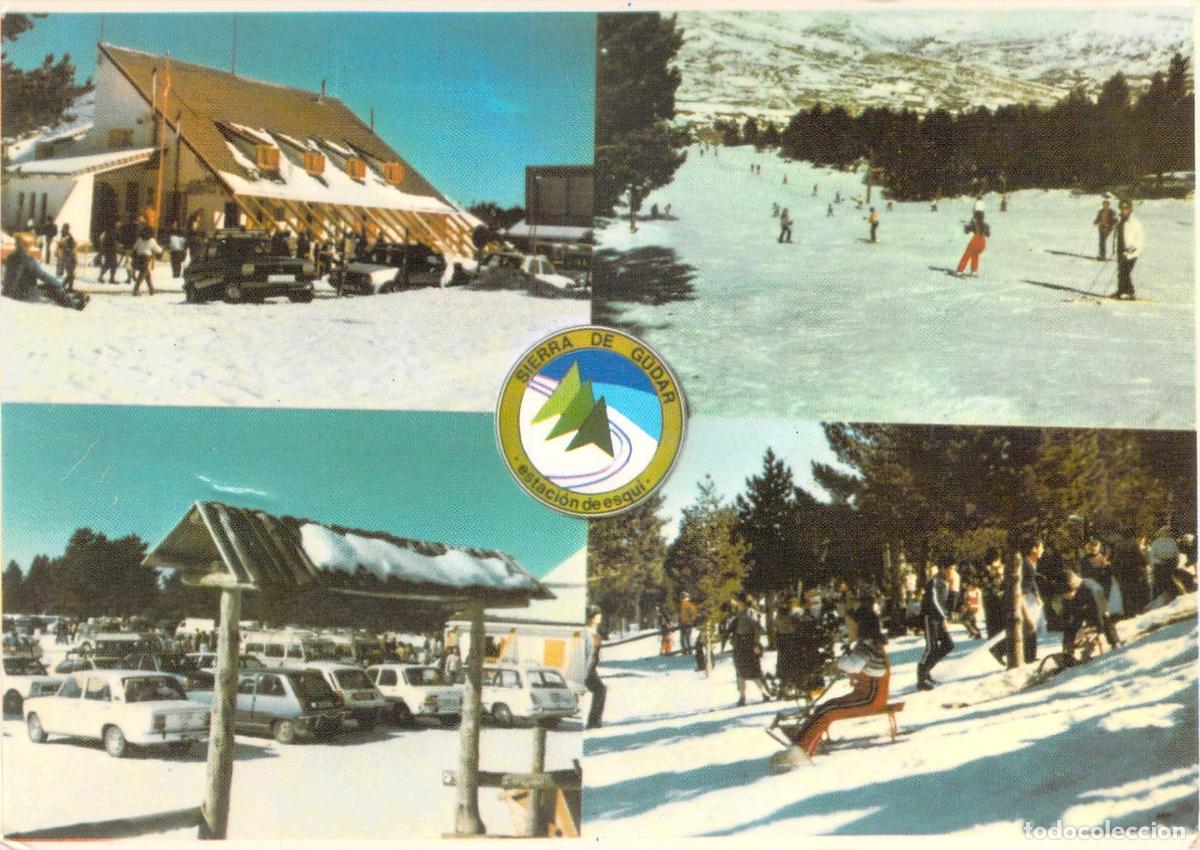 Postales: Postal de la estaci&oacute;n de esqu&iacute; de Valdelinares en la Sierra de G&uacute;dar