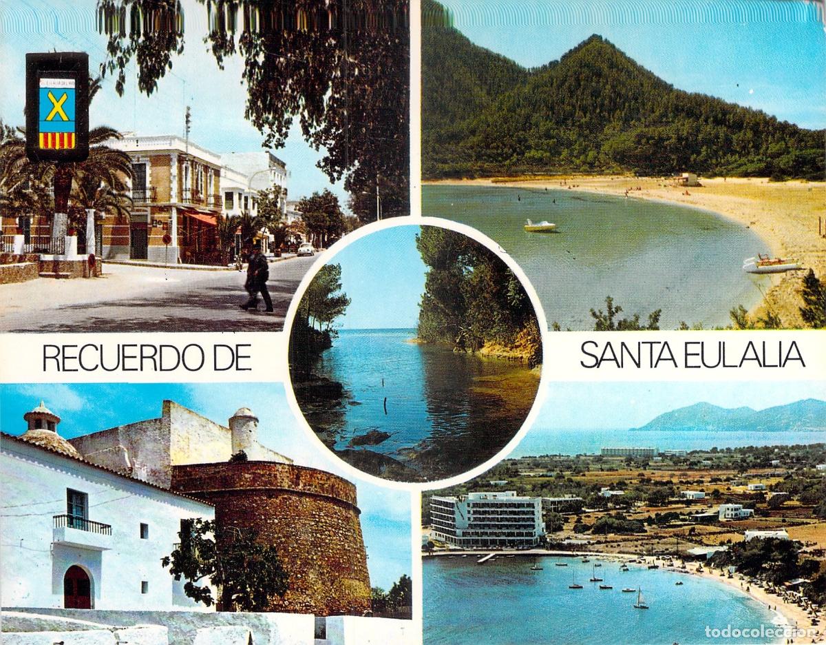 Postales: Postal de Santa Eulalia del Rio Cala Llonga Ibiza Espa&ntilde;a