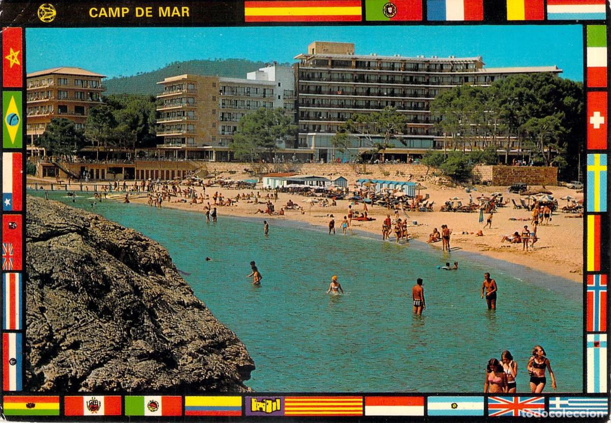 Postales: Postal de la playa de Camp de Mar en Mallorca - Foto 1