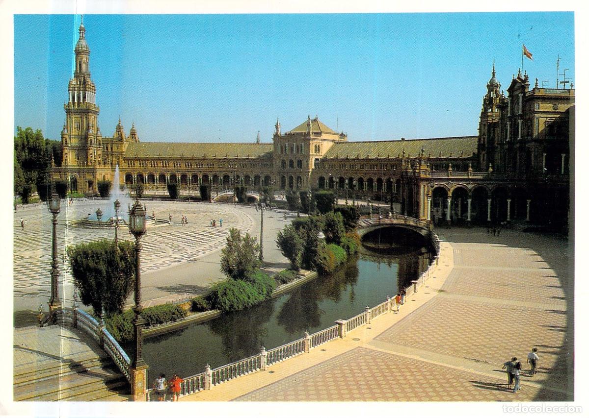 Postales: Postal de la Plaza de Espa&ntilde;a en Sevilla - Foto 1
