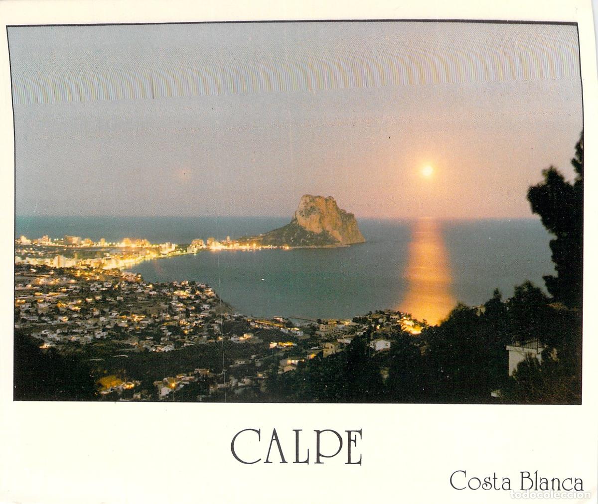 Postales: Postal de Calpe Alicante Costa Blanca con vista del atardecer