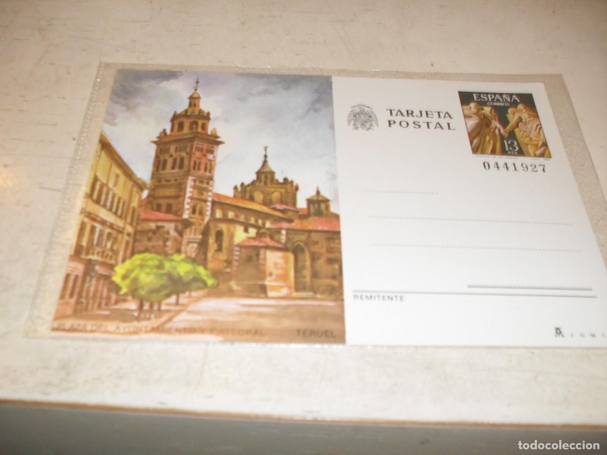 Postales: (REF.91)(REPRODUCCION)PLAZA DEL AYUNTAMIENTO Y CATEDRAL,TERUEL