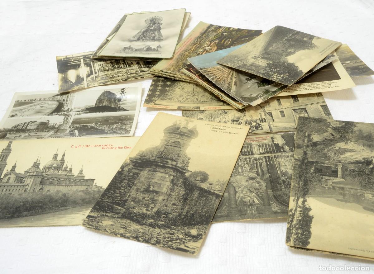 Postales: LOTE DE tarjetas postales antiguas en blanco y negro y sepia
