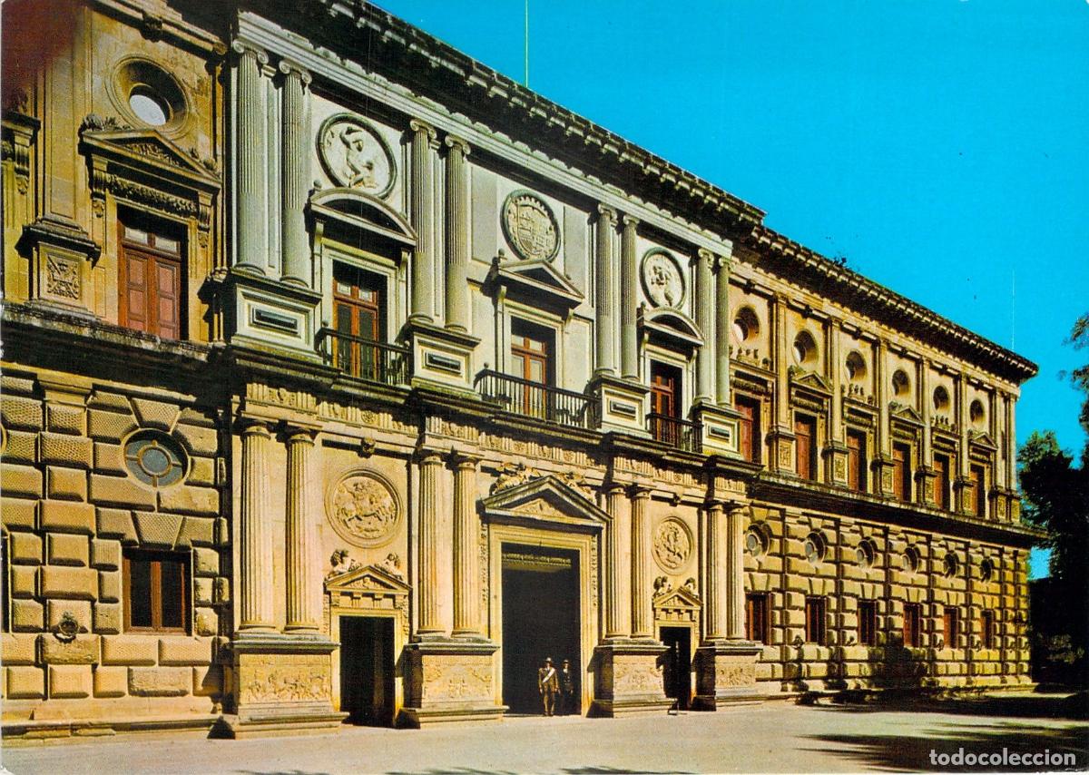 Postales: Postal de Granada Palacio de Carlos V en la Alhambra - Foto 1