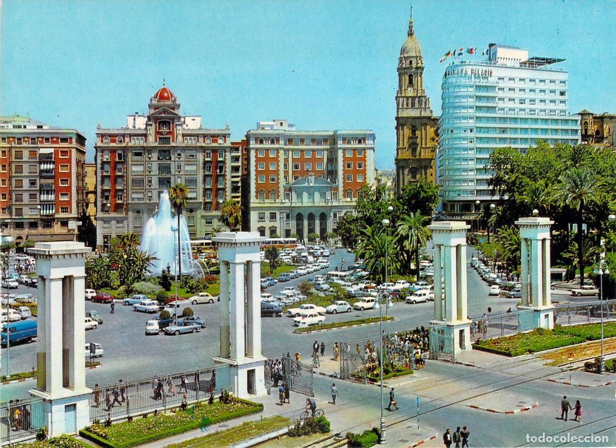 Postales: Postal de la Plaza Queipo de Llano en M&aacute;laga - Foto 1