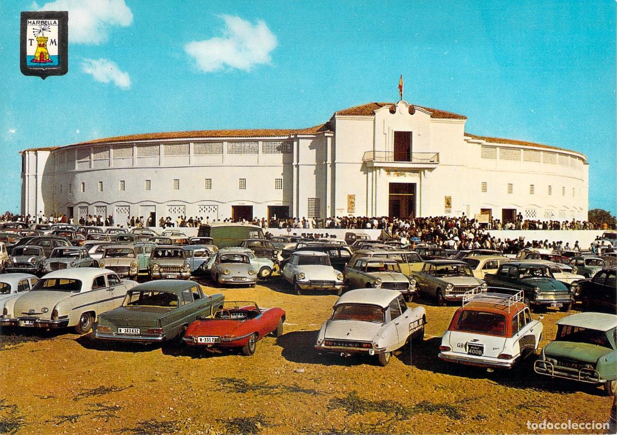 Postales: Postal de la Plaza de Toros de Marbella en la Costa del Sol