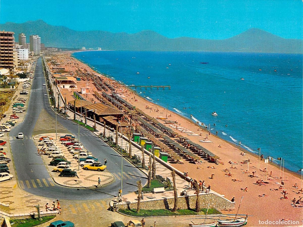 Postales: Postal de Torremolinos, Vista del Paseo Mar&iacute;timo en la Costa del Sol