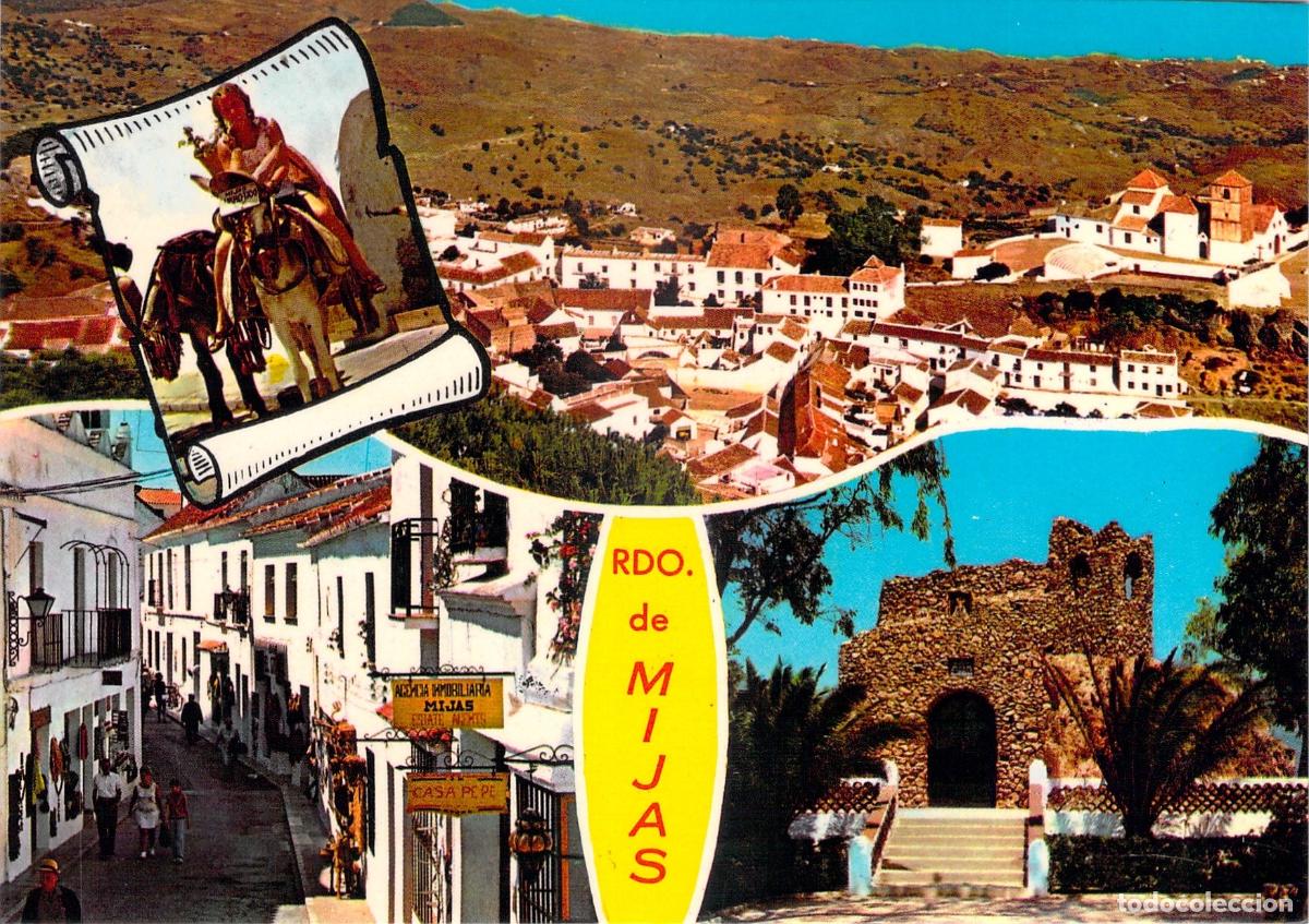 Postales: Postal de Mijas, M&aacute;laga, vistas del pueblo andaluz