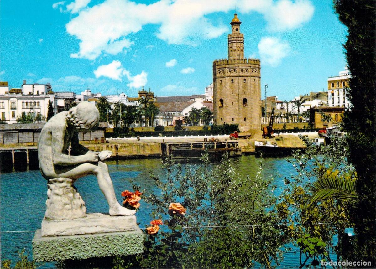 Postales: Postal de la Torre del Oro en Sevilla