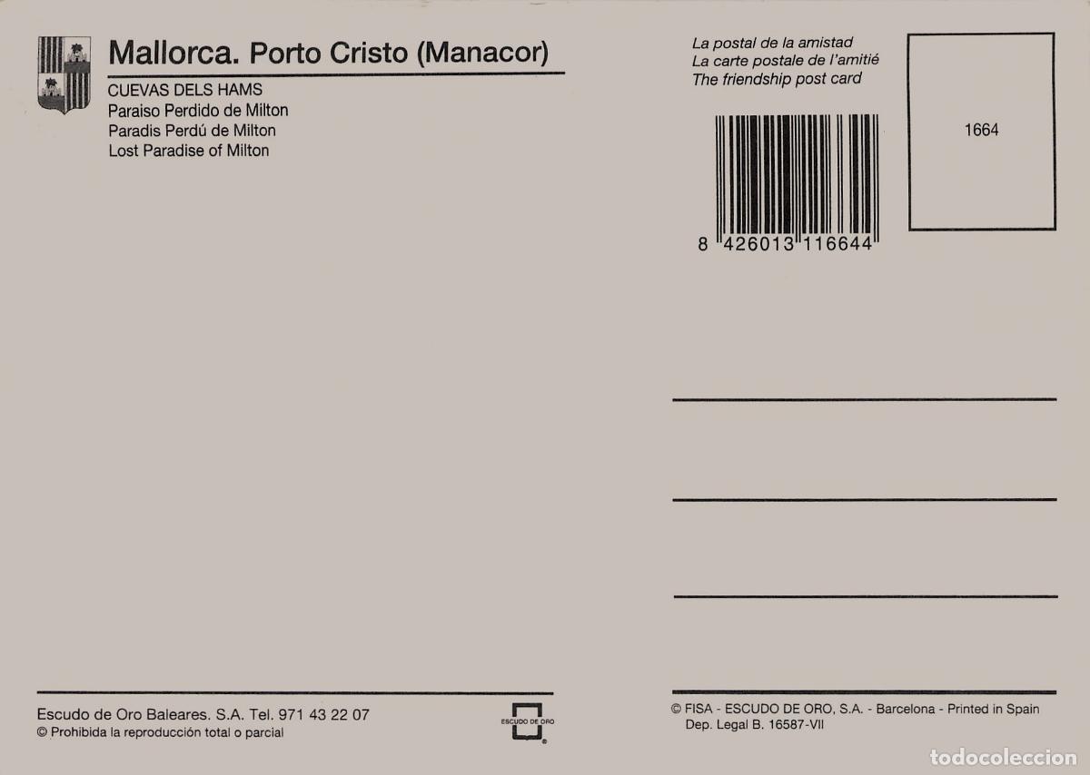 Postales: Postal de las Cuevas dels Hams en Mallorca - Foto 2