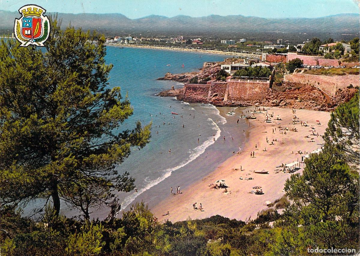 Postales: Postal de la Playa Lazareto en Salou, Tarragona