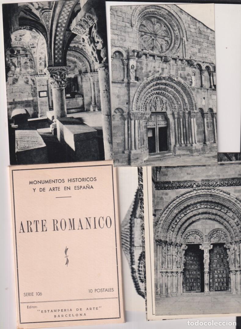 Postales: Carpeta con 10 Postales. Arte Rom&aacute;nico. Serie 106. Estamper&iacute;a de Arte