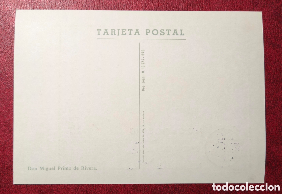 Postales: Espa&ntilde;a. 1970. Centenario de Miguel Primo de Rivera - Foto 2