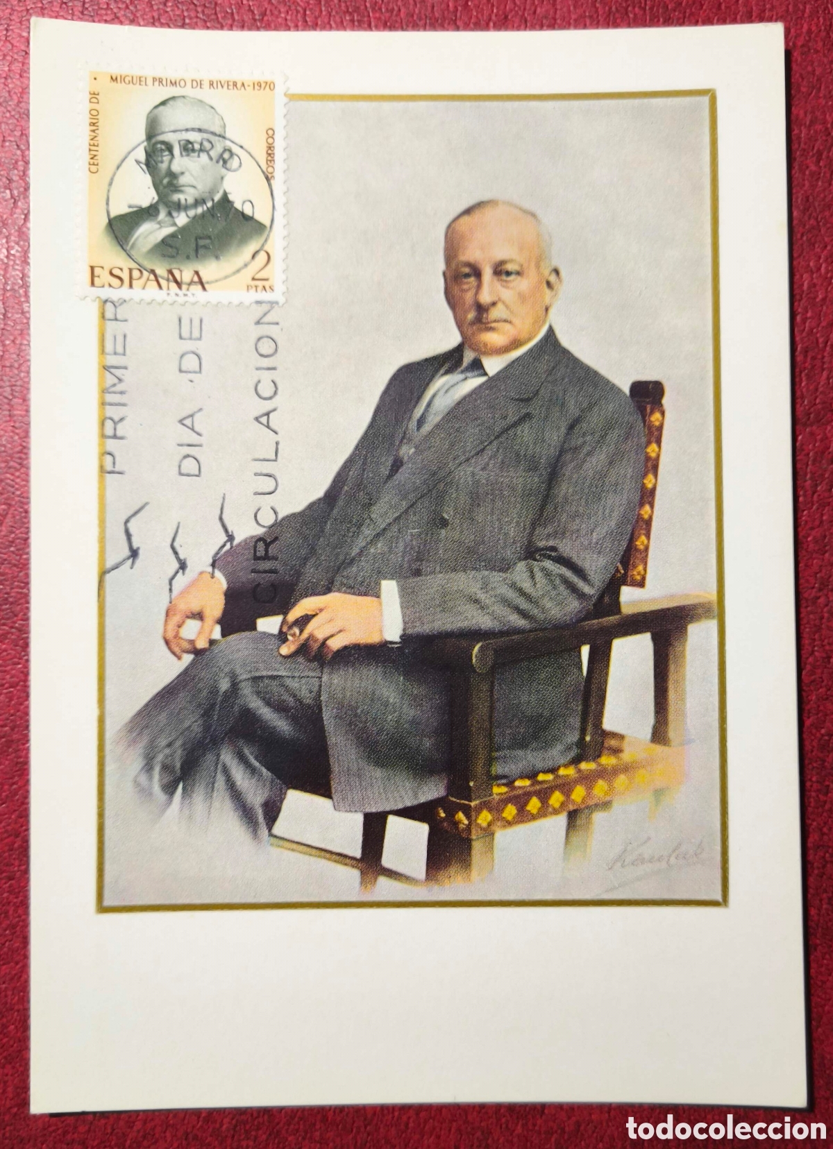 Postales: Espa&ntilde;a. 1970. Centenario de Miguel Primo de Rivera