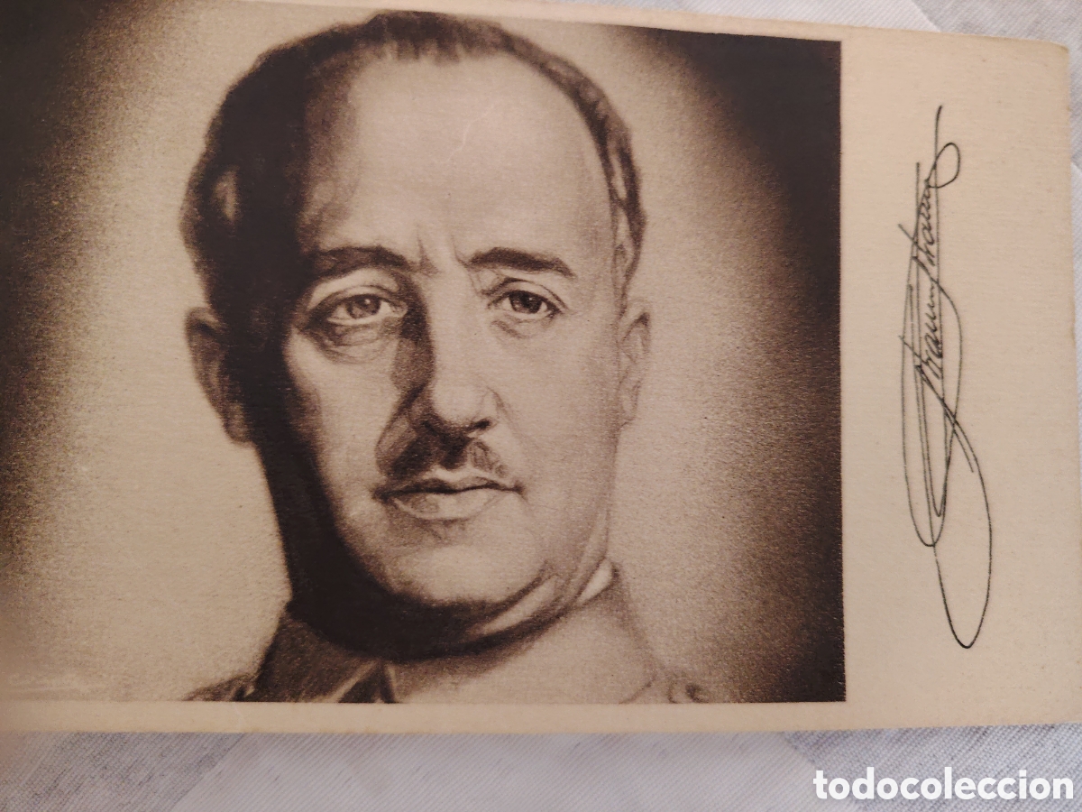 Postales: 5 postales de Franco. Todas sin circular - Foto 6