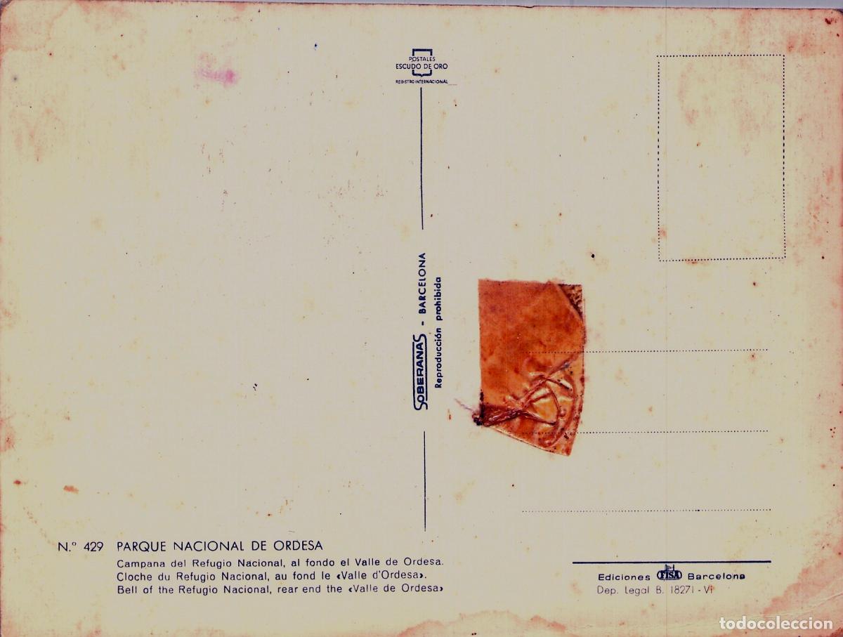 Postales: Postal del Parque Nacional de Ordesa con la Campana del Refugio - Foto 2
