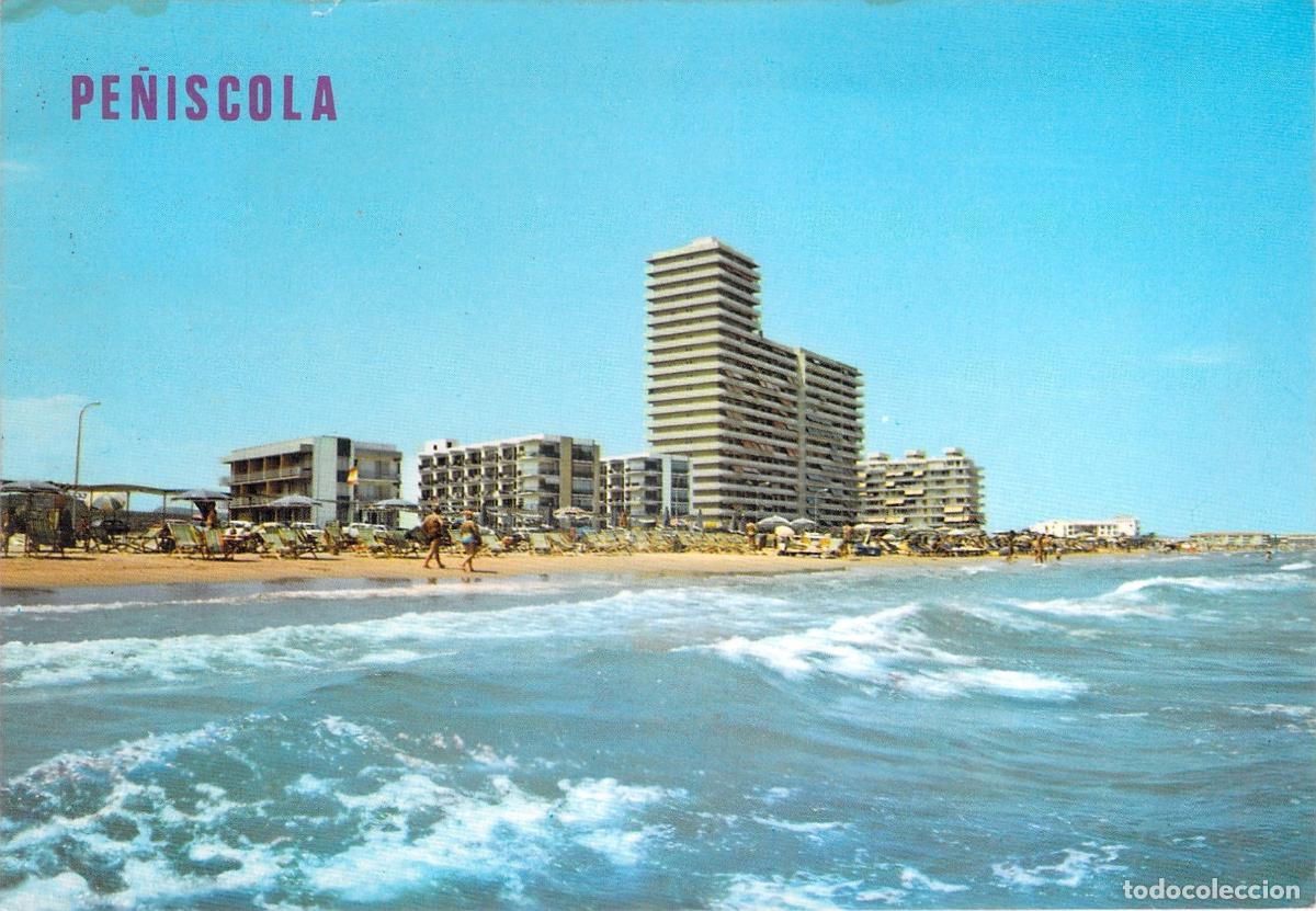 Postales: Postal de la playa de Pe&ntilde;&iacute;scola, Castell&oacute;n