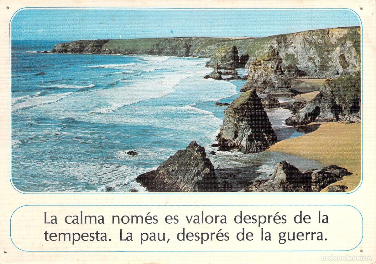 Postales: Postal de paisaje costero con frase reflexiva, Escudo de Oro