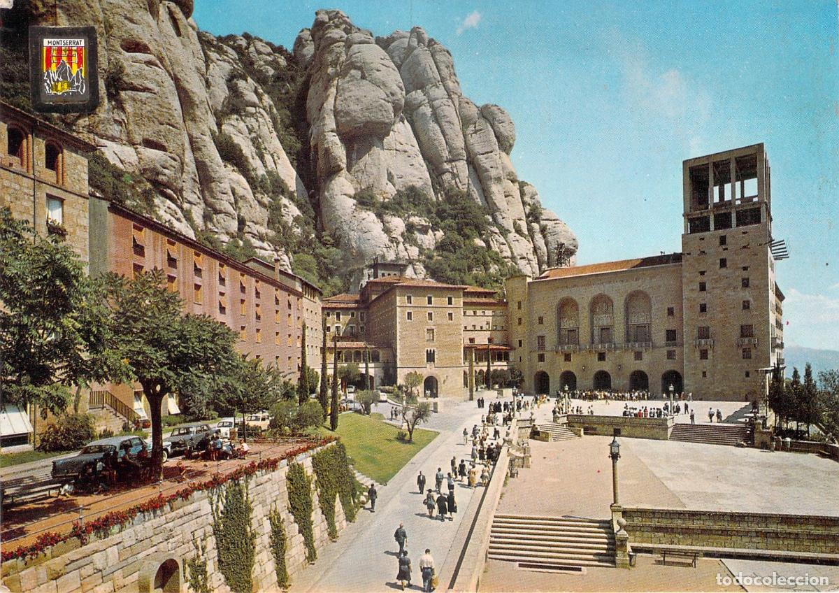 Postales: Postal del Santuario de Montserrat en Catalu&ntilde;a